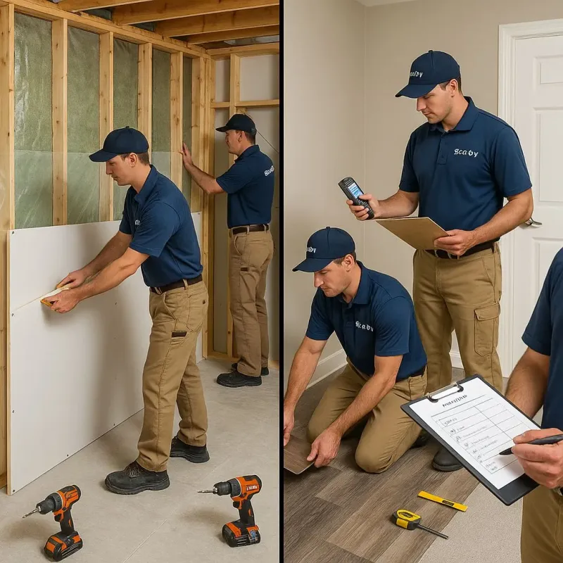 Repairs and Reconstruction process in Portland, NY